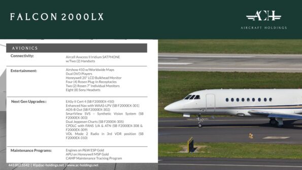 Brochure – Falcon 2000LX SN 162-04